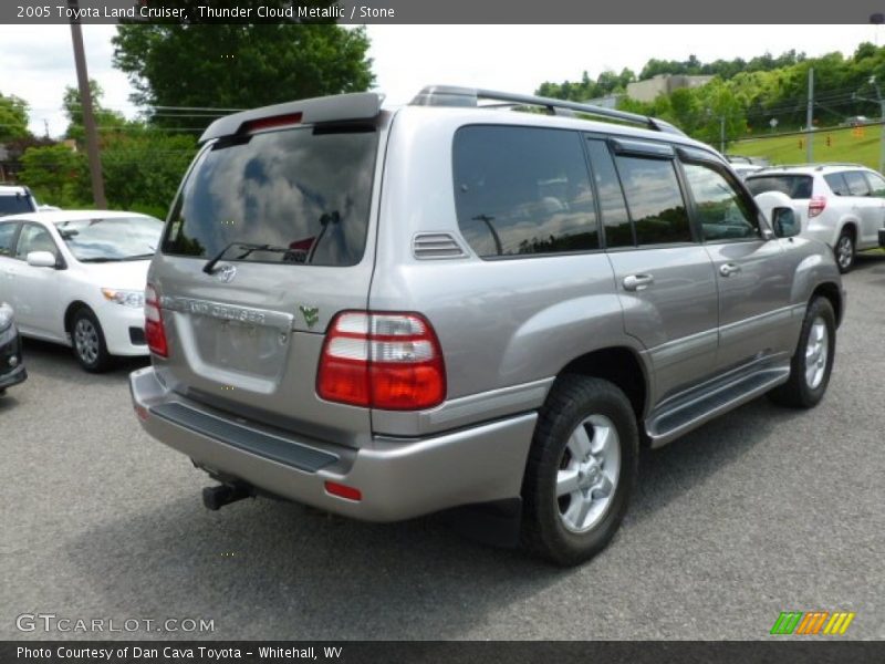 Thunder Cloud Metallic / Stone 2005 Toyota Land Cruiser