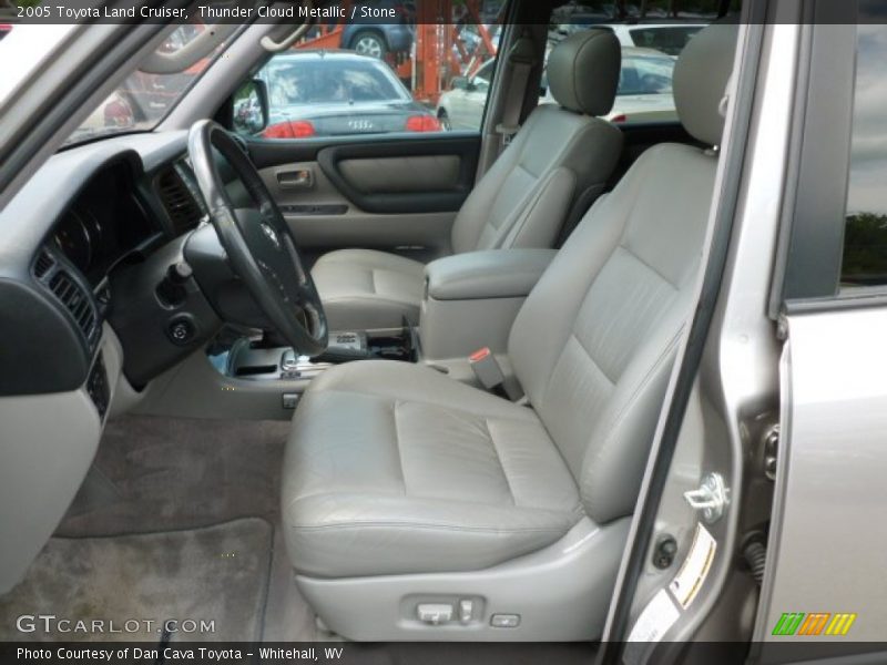 Thunder Cloud Metallic / Stone 2005 Toyota Land Cruiser