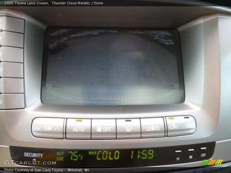 Thunder Cloud Metallic / Stone 2005 Toyota Land Cruiser