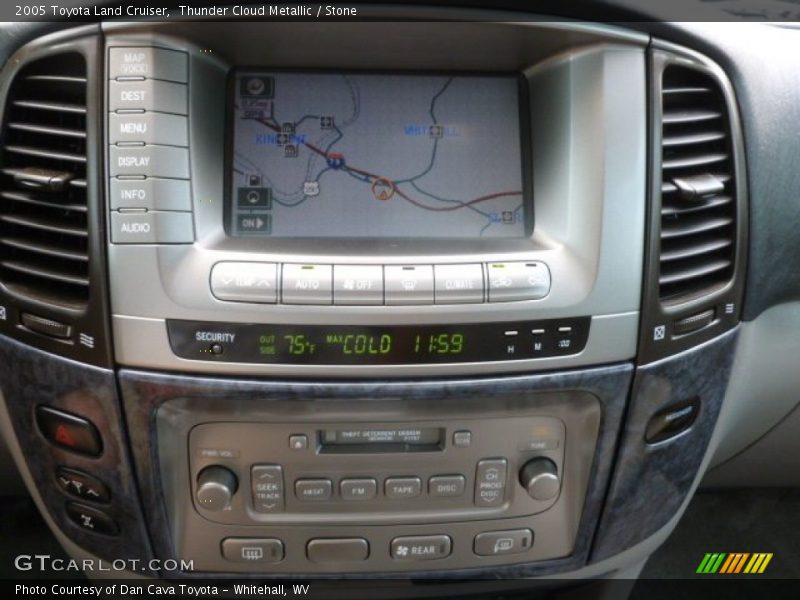 Thunder Cloud Metallic / Stone 2005 Toyota Land Cruiser