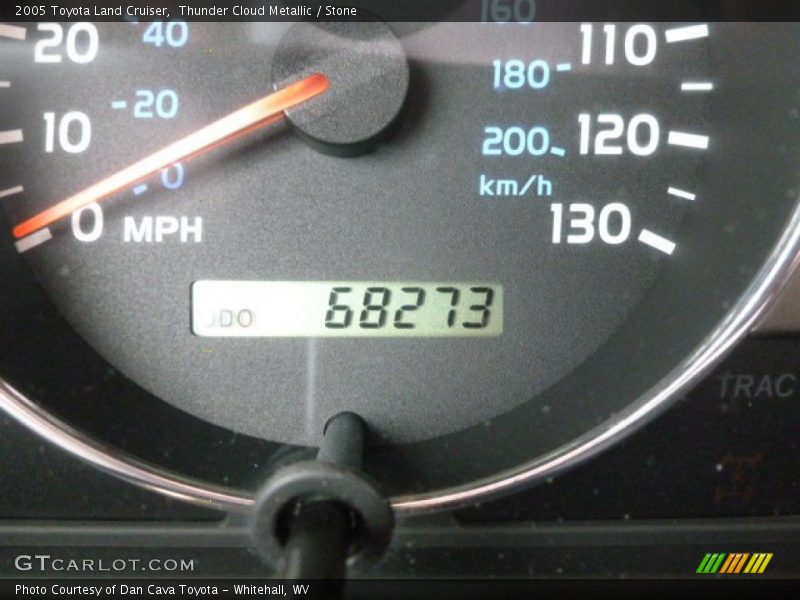 Thunder Cloud Metallic / Stone 2005 Toyota Land Cruiser