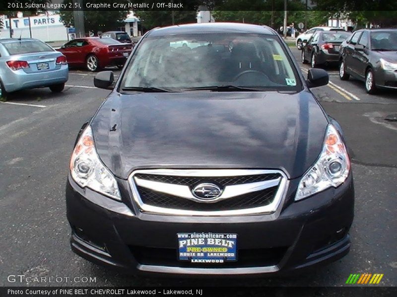 Graphite Gray Metallic / Off-Black 2011 Subaru Legacy 2.5i