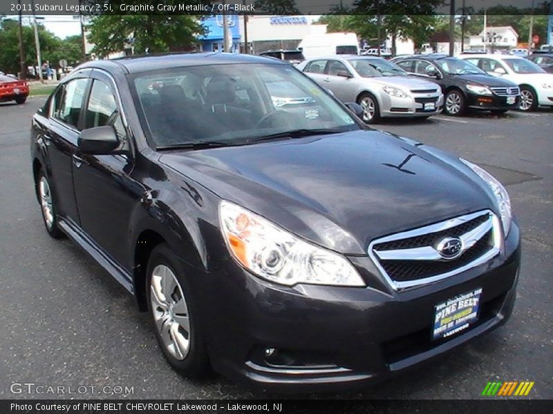 Graphite Gray Metallic / Off-Black 2011 Subaru Legacy 2.5i