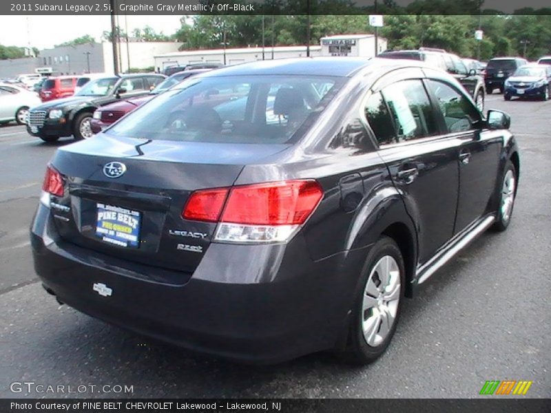 Graphite Gray Metallic / Off-Black 2011 Subaru Legacy 2.5i