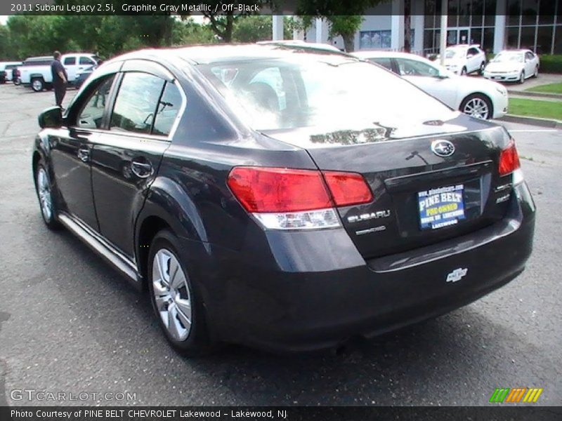 Graphite Gray Metallic / Off-Black 2011 Subaru Legacy 2.5i