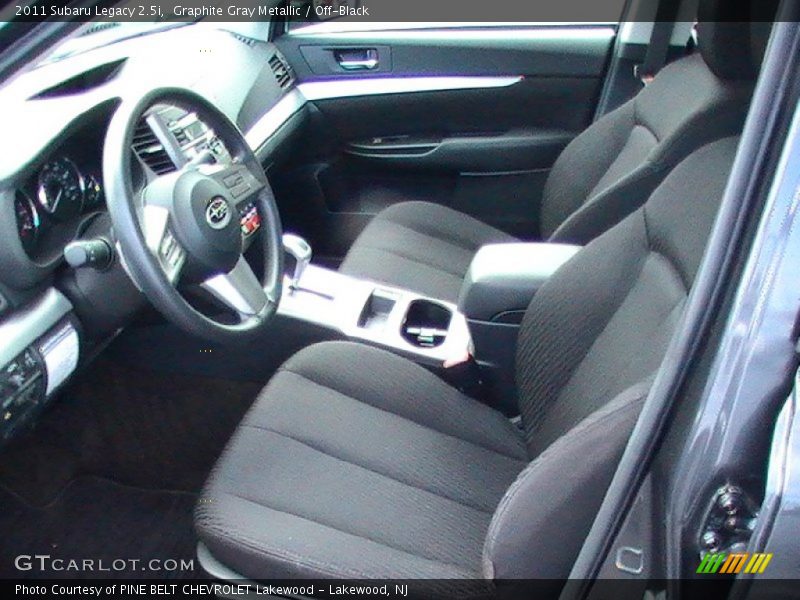 Graphite Gray Metallic / Off-Black 2011 Subaru Legacy 2.5i