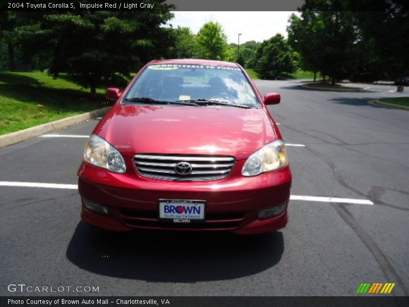 Impulse Red / Light Gray 2004 Toyota Corolla S