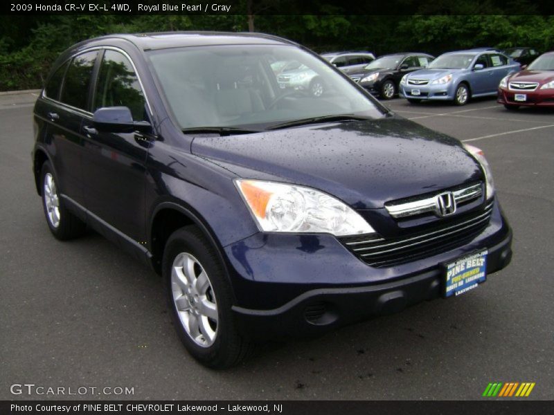 Royal Blue Pearl / Gray 2009 Honda CR-V EX-L 4WD