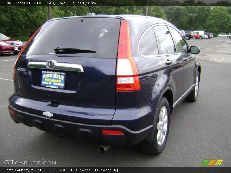 Royal Blue Pearl / Gray 2009 Honda CR-V EX-L 4WD