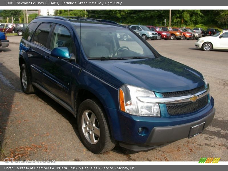 Bermuda Green Metallic / Light Gray 2006 Chevrolet Equinox LT AWD