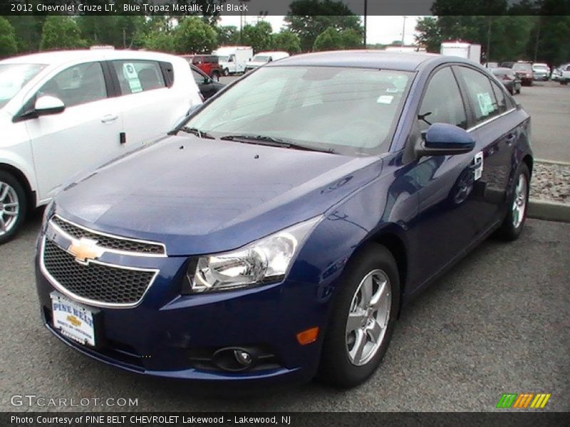 Blue Topaz Metallic / Jet Black 2012 Chevrolet Cruze LT