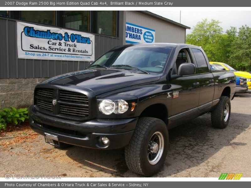 Brilliant Black / Medium Slate Gray 2007 Dodge Ram 2500 Big Horn Edition Quad Cab 4x4