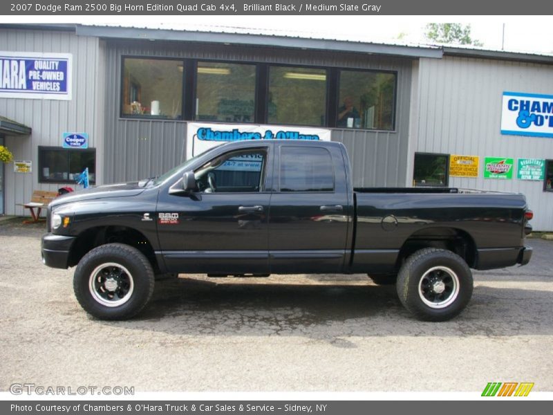 Brilliant Black / Medium Slate Gray 2007 Dodge Ram 2500 Big Horn Edition Quad Cab 4x4