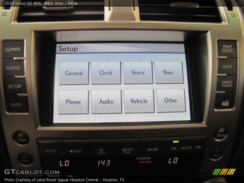 Controls of 2010 GX 460