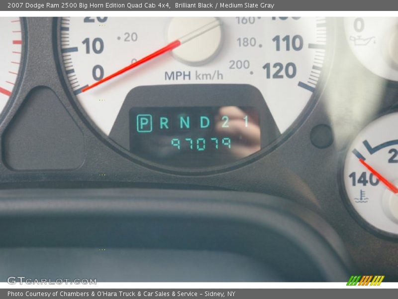 Brilliant Black / Medium Slate Gray 2007 Dodge Ram 2500 Big Horn Edition Quad Cab 4x4