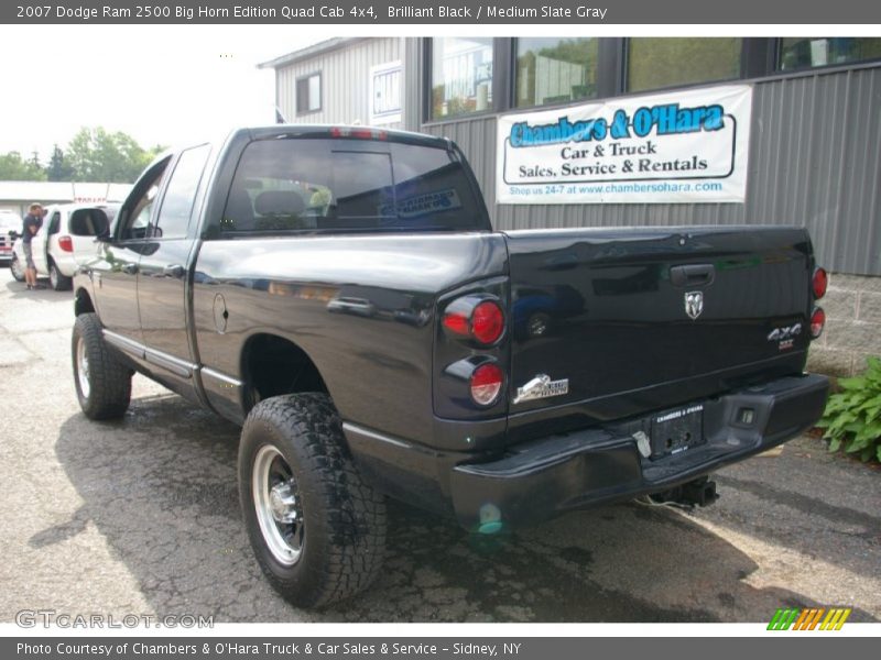 Brilliant Black / Medium Slate Gray 2007 Dodge Ram 2500 Big Horn Edition Quad Cab 4x4
