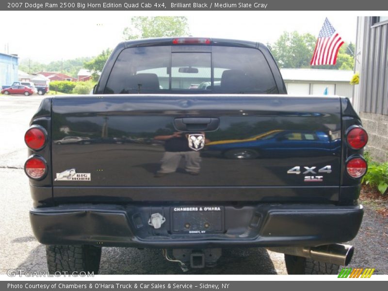 Brilliant Black / Medium Slate Gray 2007 Dodge Ram 2500 Big Horn Edition Quad Cab 4x4