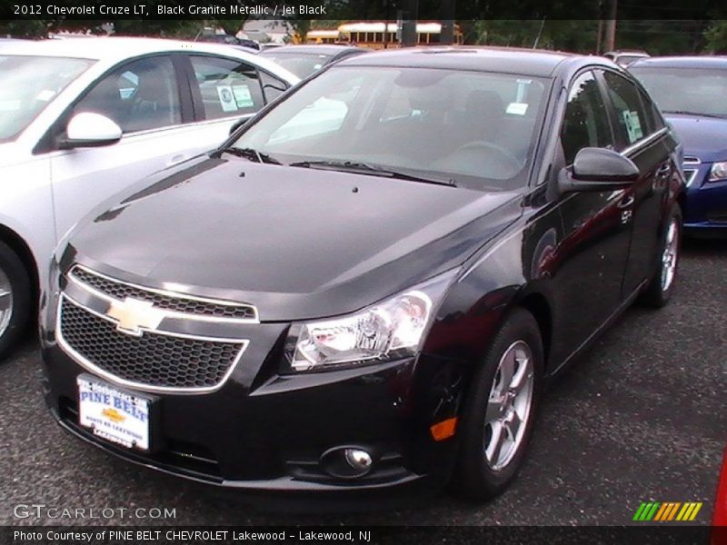 Black Granite Metallic / Jet Black 2012 Chevrolet Cruze LT
