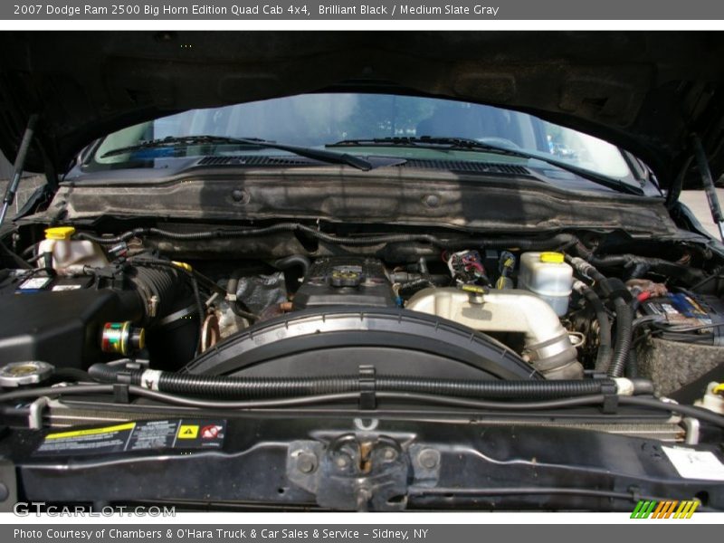 Brilliant Black / Medium Slate Gray 2007 Dodge Ram 2500 Big Horn Edition Quad Cab 4x4