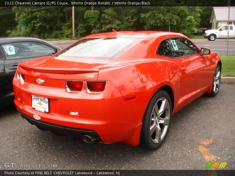 Inferno Orange Metallic / Inferno Orange/Black 2012 Chevrolet Camaro SS/RS Coupe
