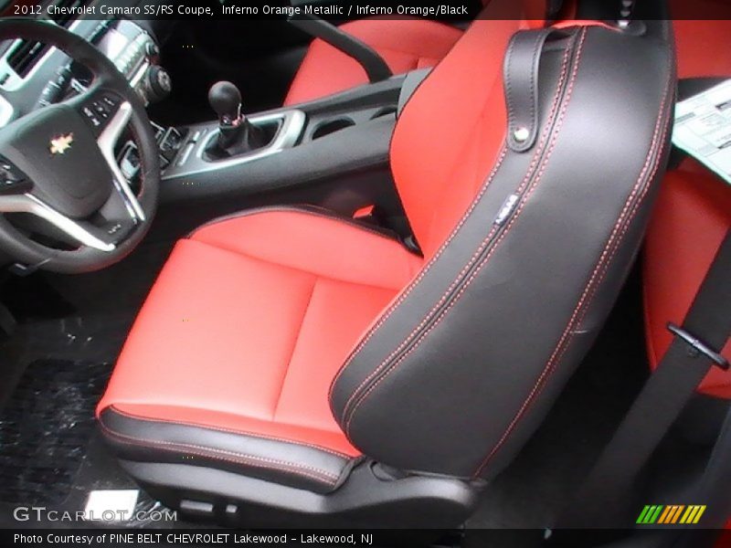 Inferno Orange Metallic / Inferno Orange/Black 2012 Chevrolet Camaro SS/RS Coupe