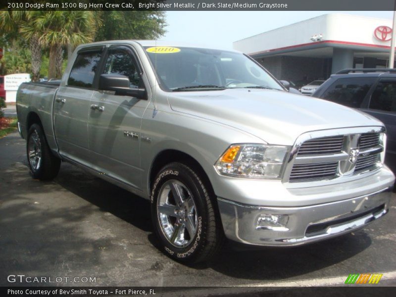 Bright Silver Metallic / Dark Slate/Medium Graystone 2010 Dodge Ram 1500 Big Horn Crew Cab