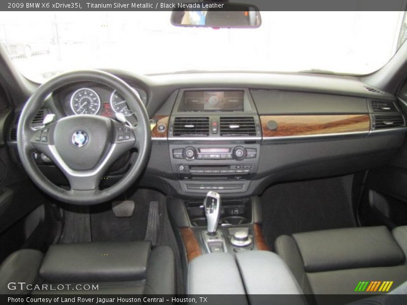 Titanium Silver Metallic / Black Nevada Leather 2009 BMW X6 xDrive35i