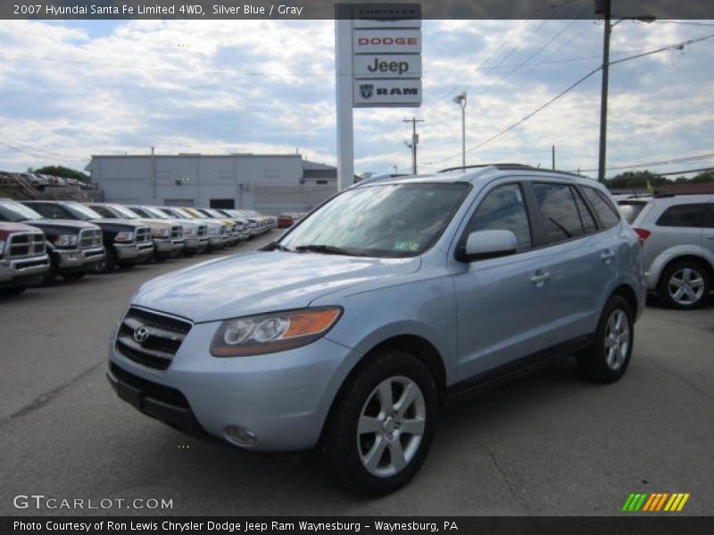 Silver Blue / Gray 2007 Hyundai Santa Fe Limited 4WD