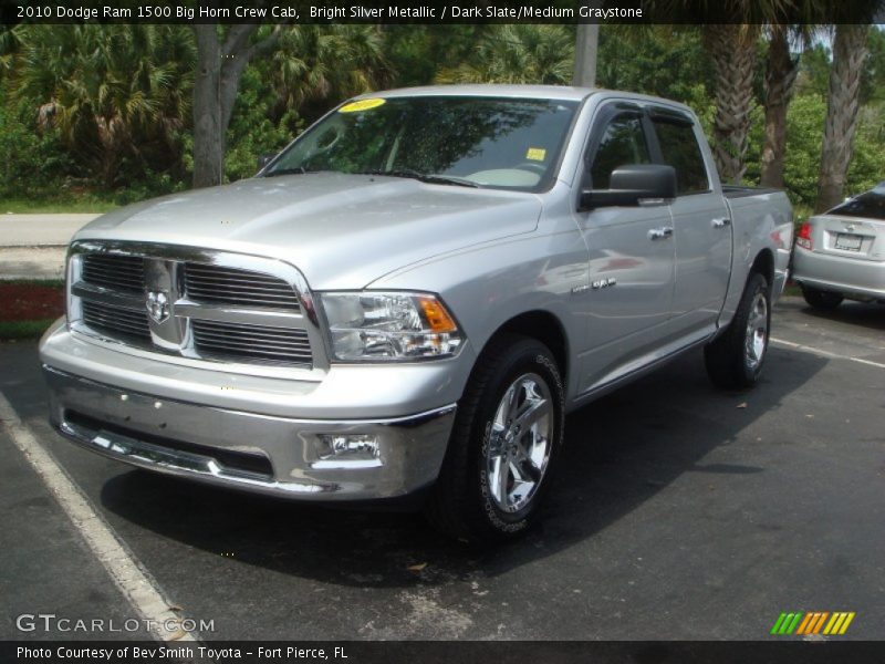 Bright Silver Metallic / Dark Slate/Medium Graystone 2010 Dodge Ram 1500 Big Horn Crew Cab