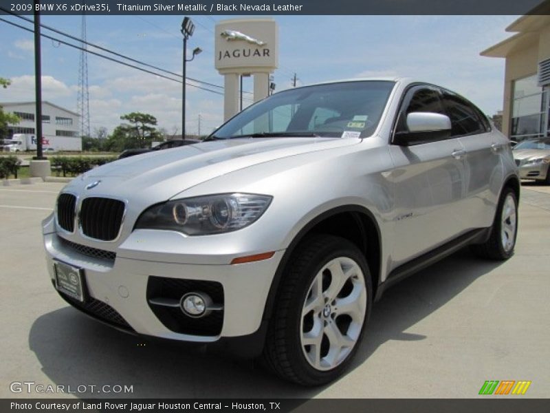 Titanium Silver Metallic / Black Nevada Leather 2009 BMW X6 xDrive35i