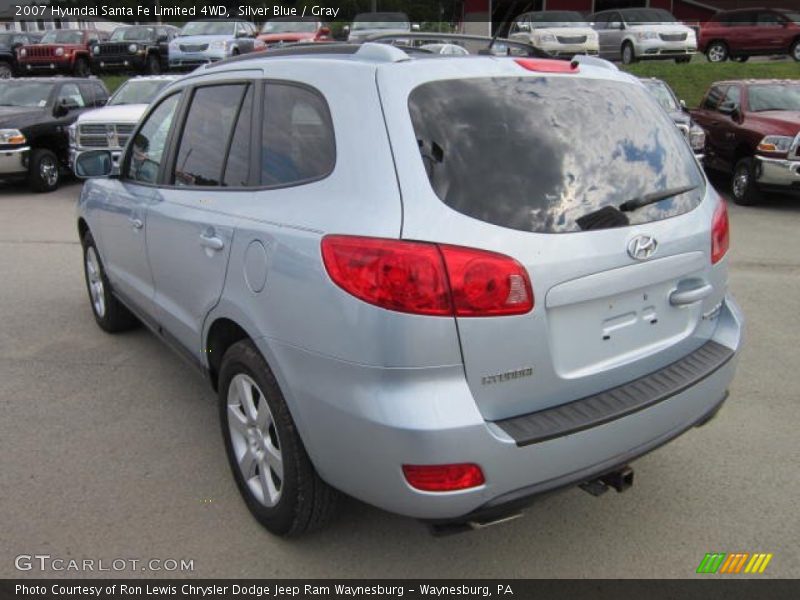Silver Blue / Gray 2007 Hyundai Santa Fe Limited 4WD