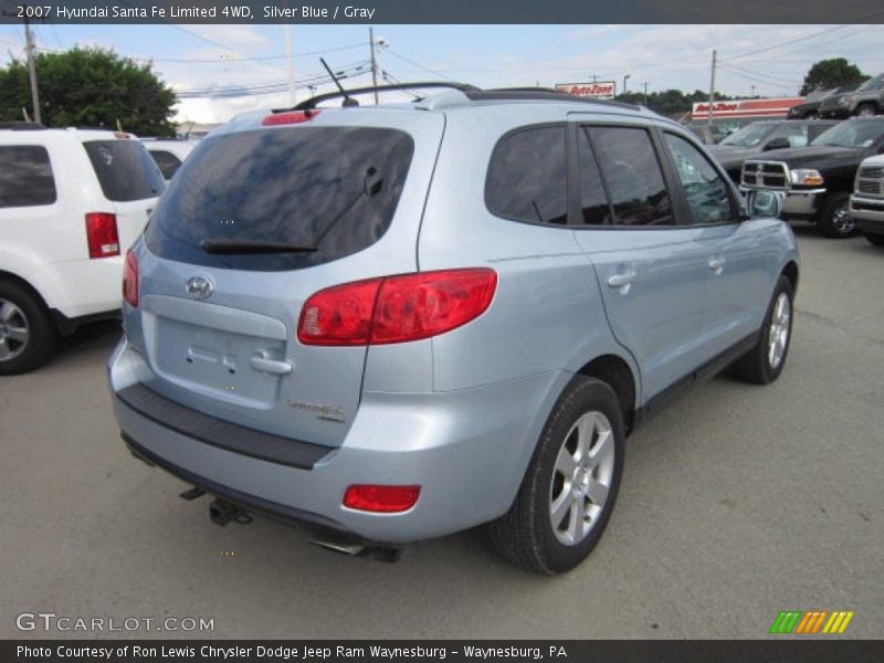 Silver Blue / Gray 2007 Hyundai Santa Fe Limited 4WD