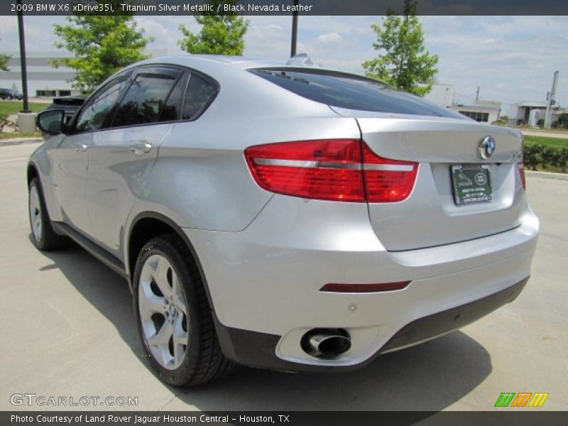 Titanium Silver Metallic / Black Nevada Leather 2009 BMW X6 xDrive35i