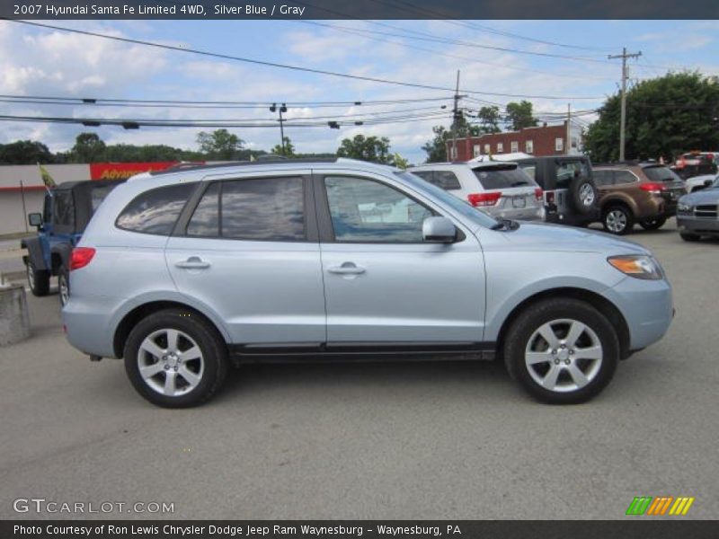 Silver Blue / Gray 2007 Hyundai Santa Fe Limited 4WD