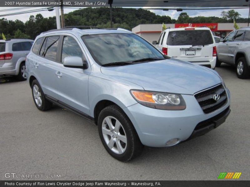 Silver Blue / Gray 2007 Hyundai Santa Fe Limited 4WD