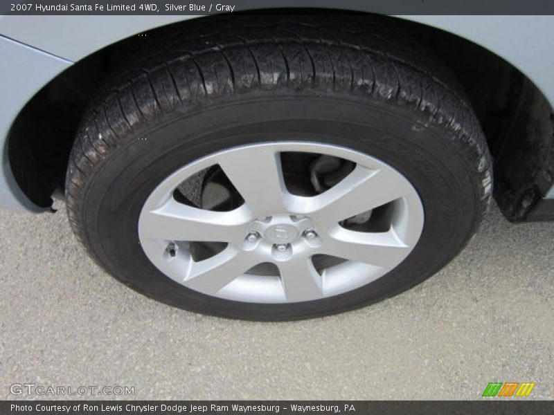 Silver Blue / Gray 2007 Hyundai Santa Fe Limited 4WD