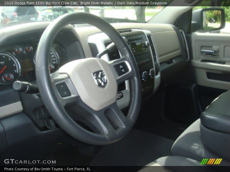 Bright Silver Metallic / Dark Slate/Medium Graystone 2010 Dodge Ram 1500 Big Horn Crew Cab
