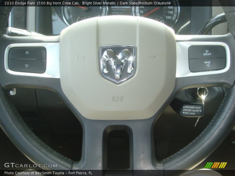 Bright Silver Metallic / Dark Slate/Medium Graystone 2010 Dodge Ram 1500 Big Horn Crew Cab