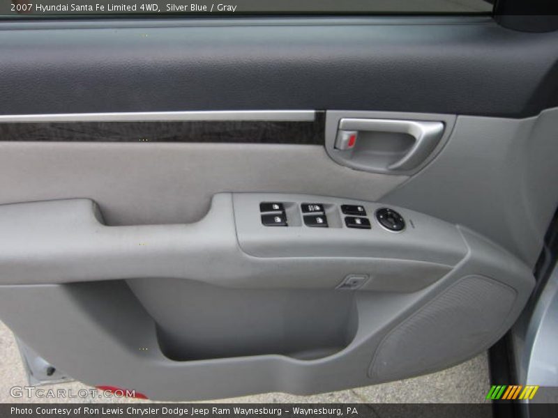 Silver Blue / Gray 2007 Hyundai Santa Fe Limited 4WD