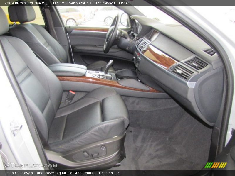 Titanium Silver Metallic / Black Nevada Leather 2009 BMW X6 xDrive35i