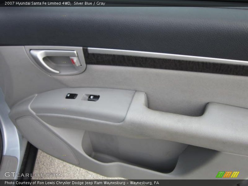 Silver Blue / Gray 2007 Hyundai Santa Fe Limited 4WD