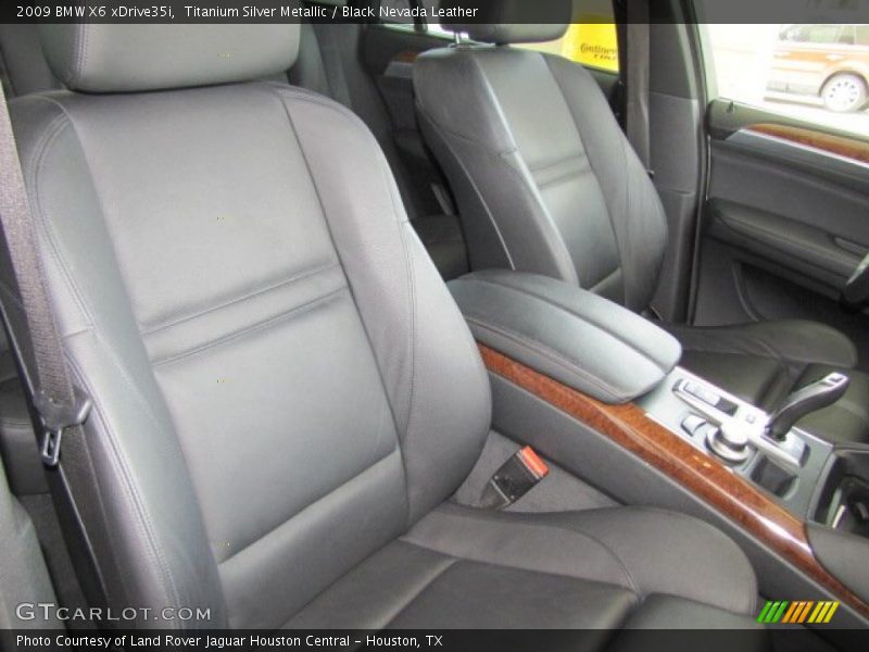 Titanium Silver Metallic / Black Nevada Leather 2009 BMW X6 xDrive35i