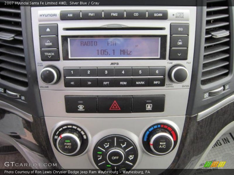 Silver Blue / Gray 2007 Hyundai Santa Fe Limited 4WD