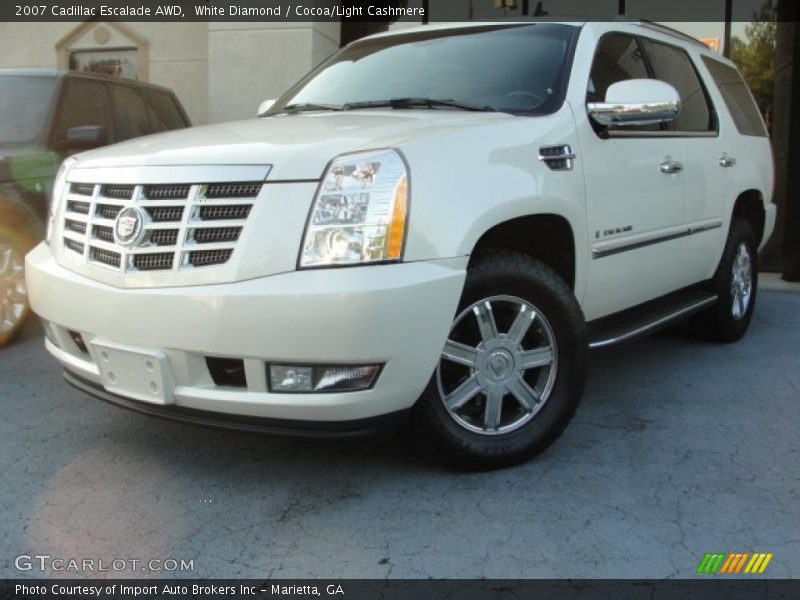 White Diamond / Cocoa/Light Cashmere 2007 Cadillac Escalade AWD