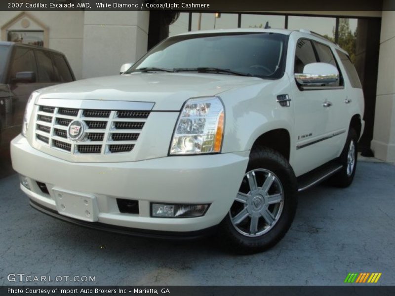White Diamond / Cocoa/Light Cashmere 2007 Cadillac Escalade AWD