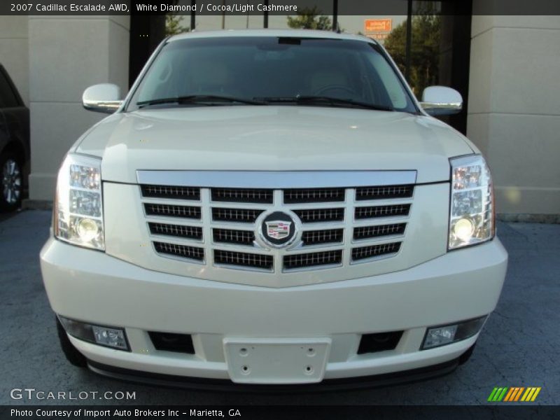 White Diamond / Cocoa/Light Cashmere 2007 Cadillac Escalade AWD