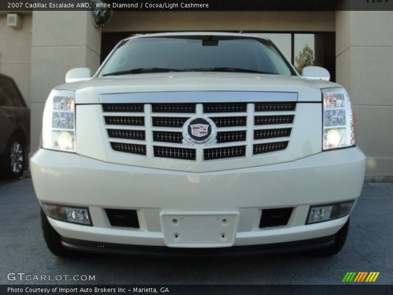 White Diamond / Cocoa/Light Cashmere 2007 Cadillac Escalade AWD