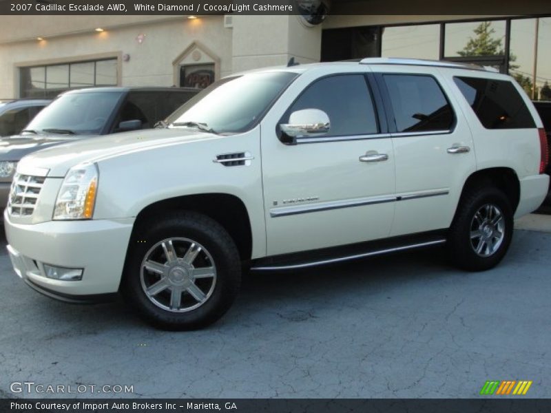 White Diamond / Cocoa/Light Cashmere 2007 Cadillac Escalade AWD