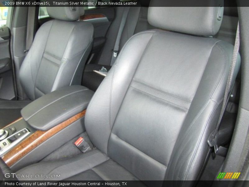 Titanium Silver Metallic / Black Nevada Leather 2009 BMW X6 xDrive35i