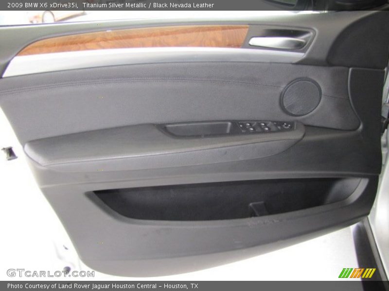 Titanium Silver Metallic / Black Nevada Leather 2009 BMW X6 xDrive35i